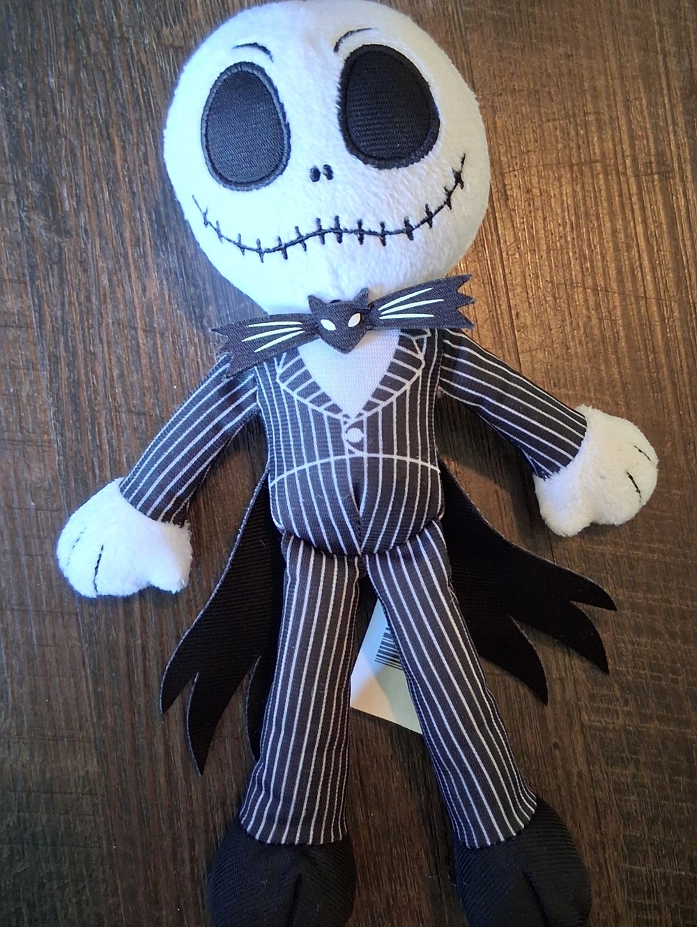 Small Disney Jack Skellington Black & White Striped Plush
